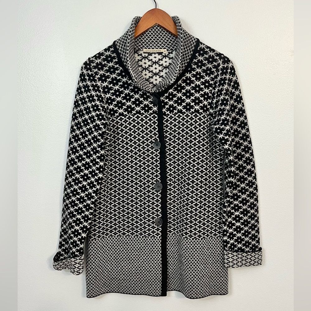 Chiaramente Wool Blend Sweater Coat Made‎ in Italy